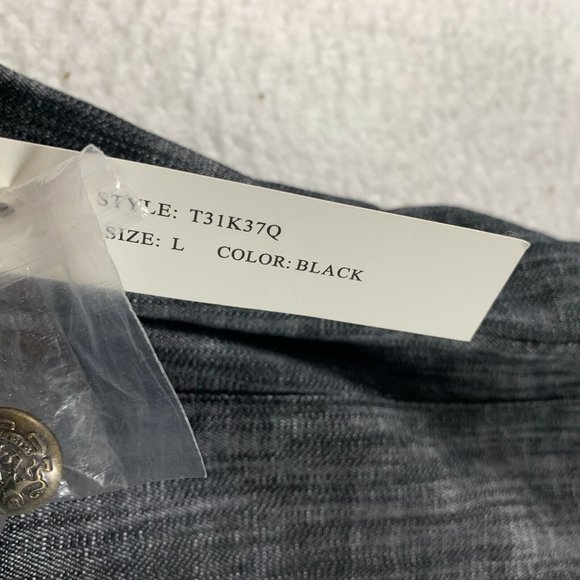 Sandro Blazer Women's Large Black Stretch Peplum Hem Button Front NWT‎ 8585 - Picture 4 of 7